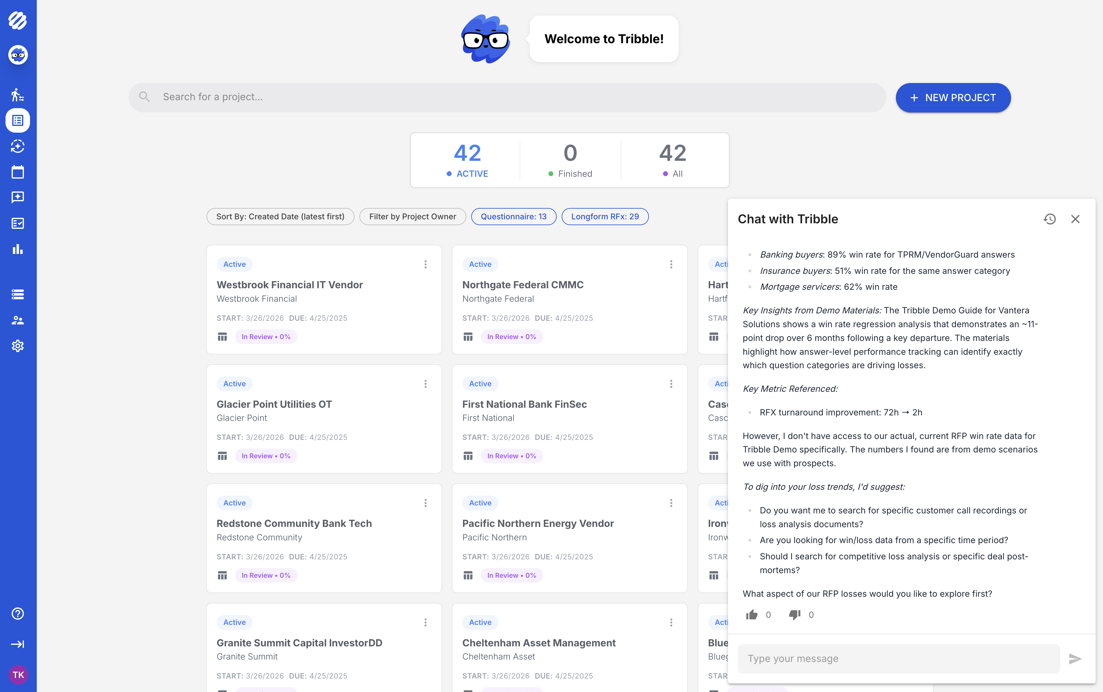 Win and loss outcomes tied back to submitted answers
